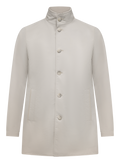 Jas van scheerwol | Beige