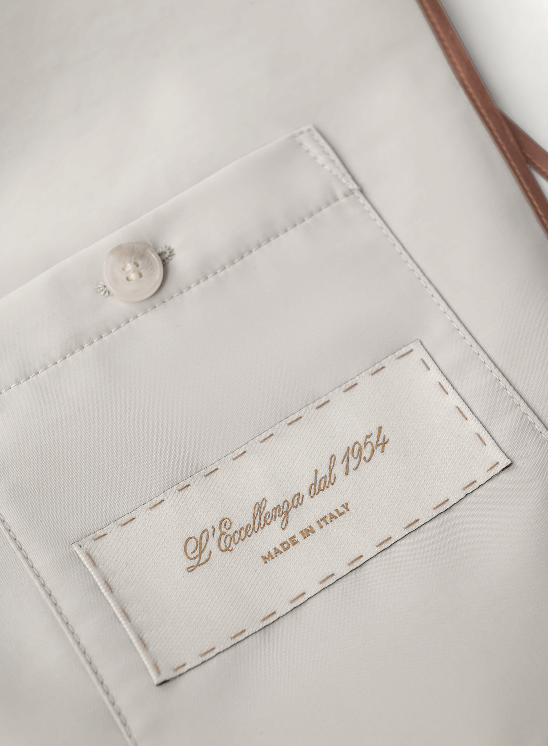 Jas van scheerwol | Beige