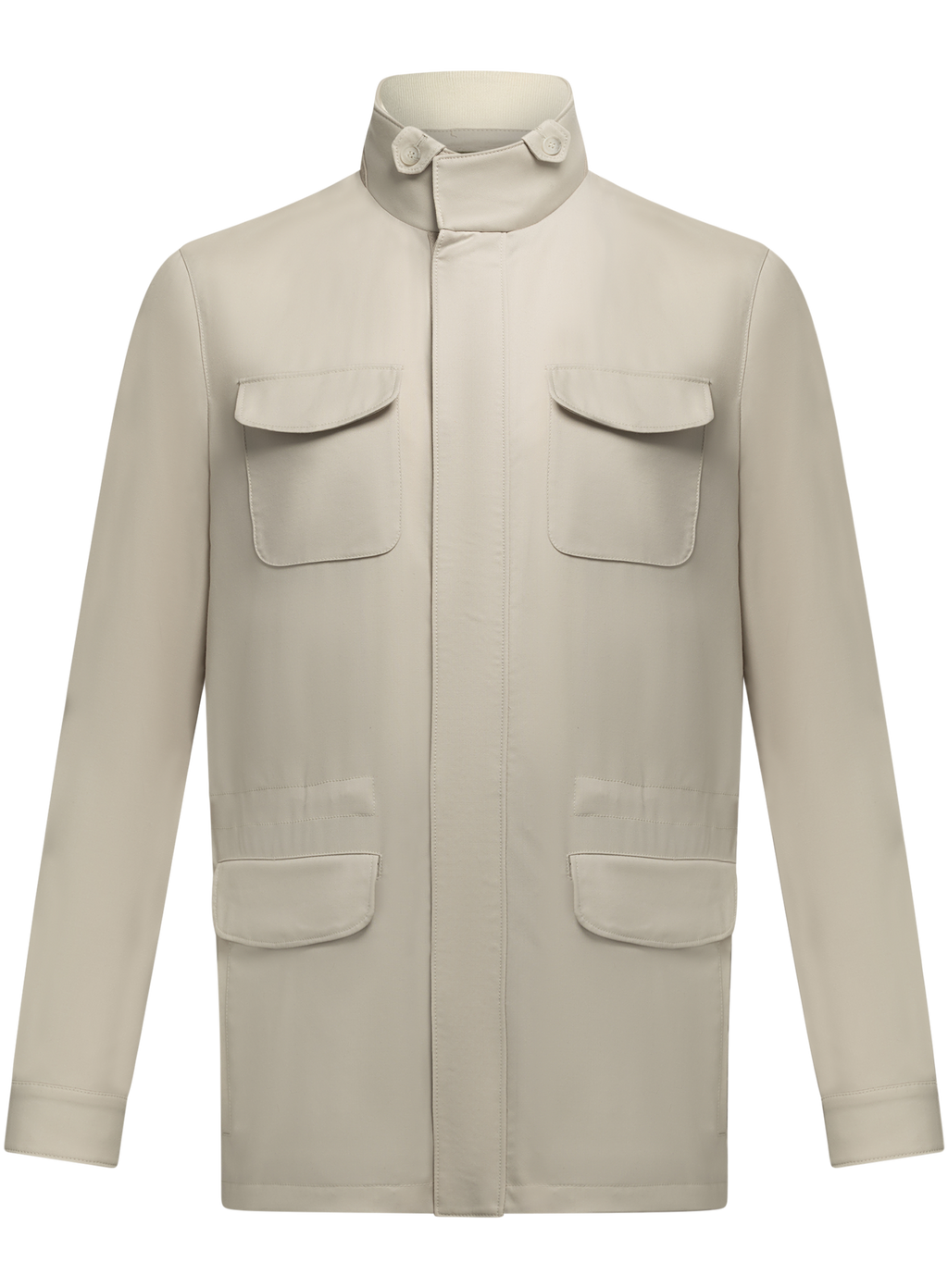 Field jacket van wol | Beige