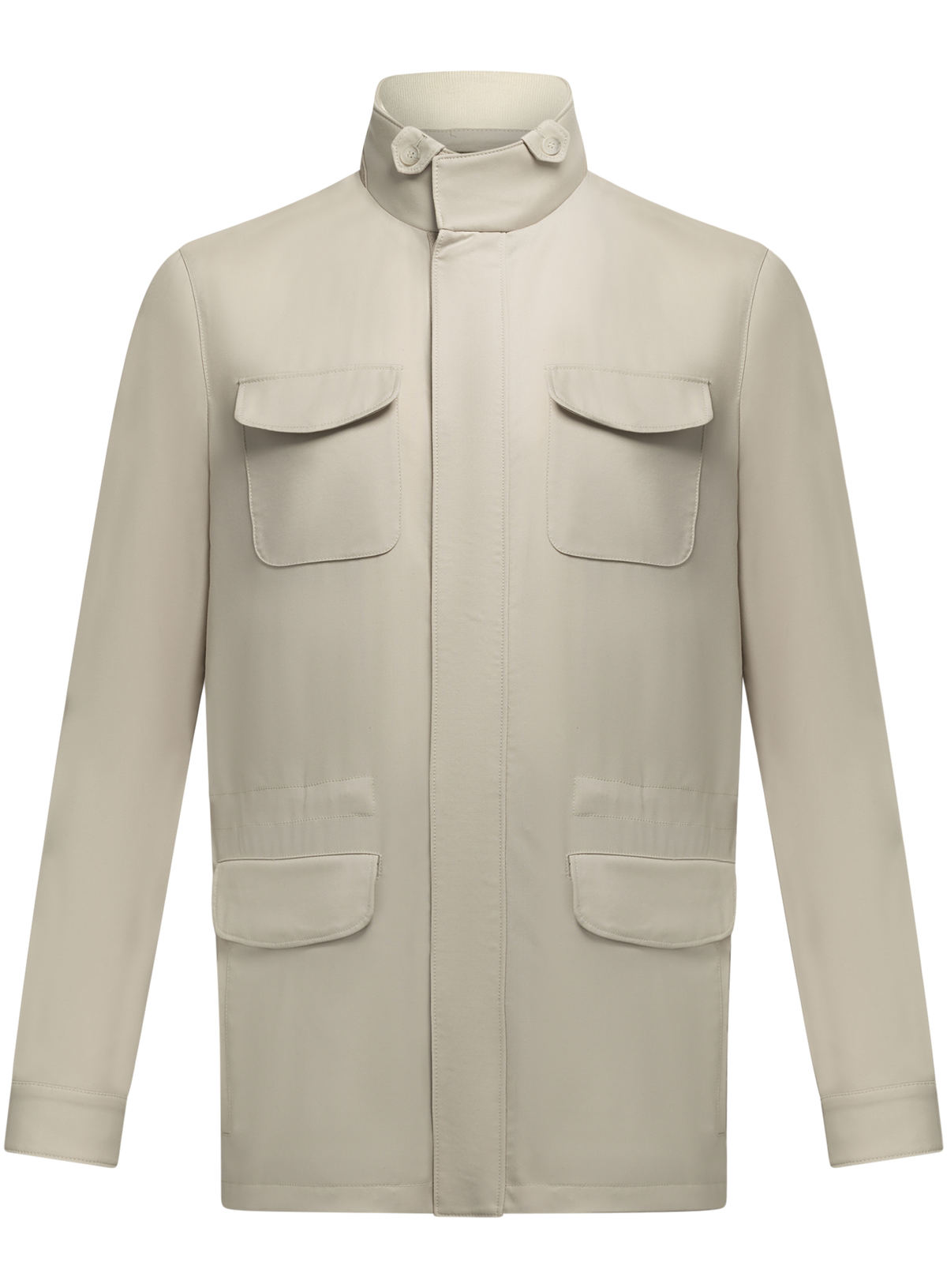 Field jacket van wol | Beige