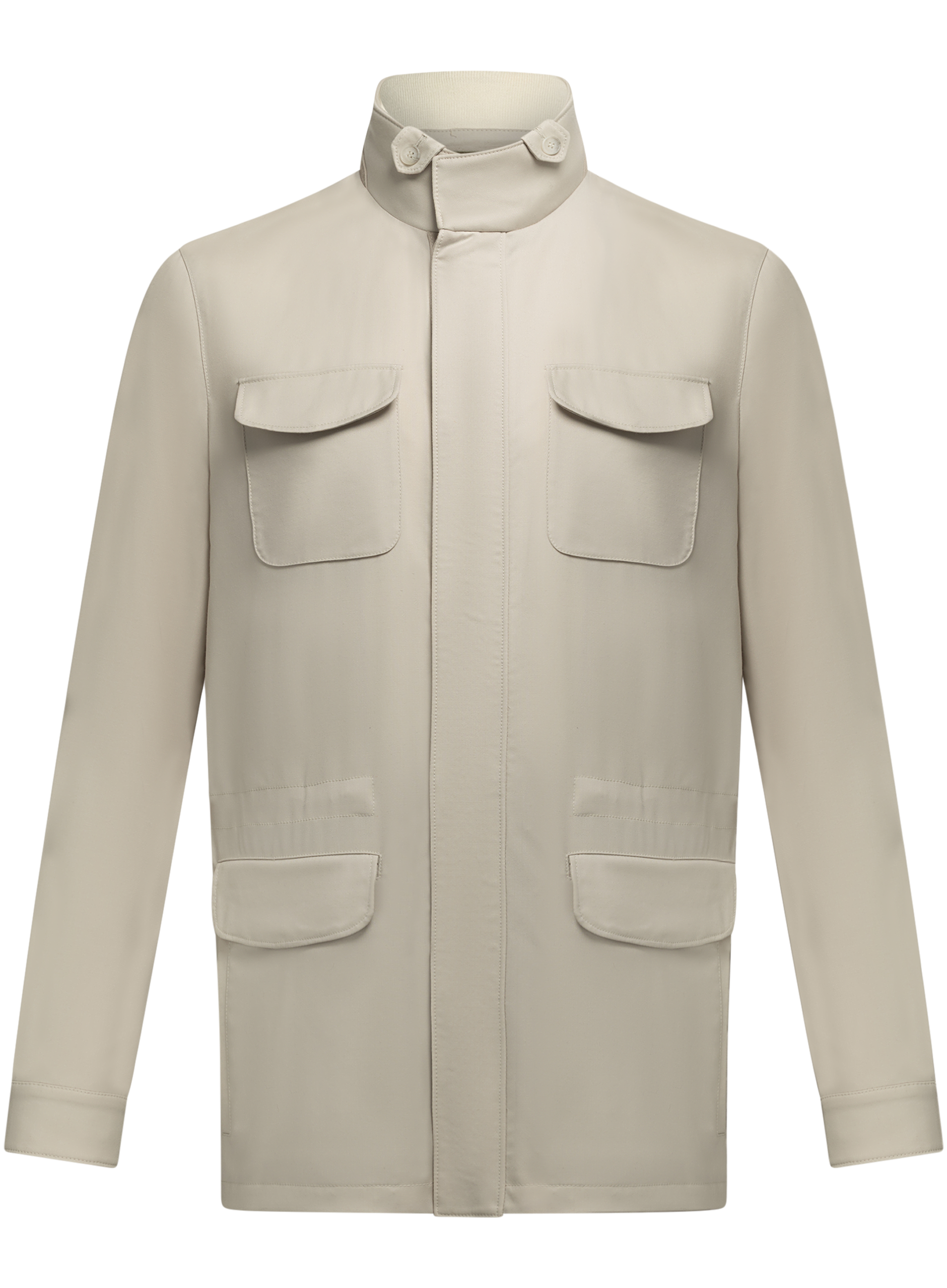Field jacket van wol | Beige