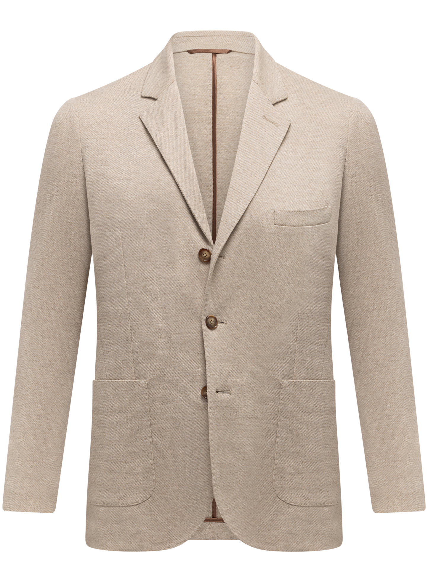 Jasje van scheerwol en katoen | FULL_WIDTH | Beige