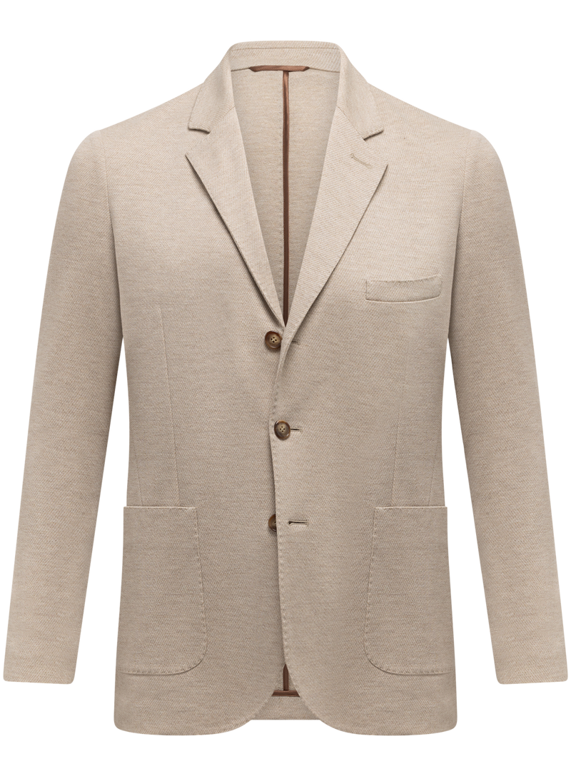 Jacket made of new wool and cotton