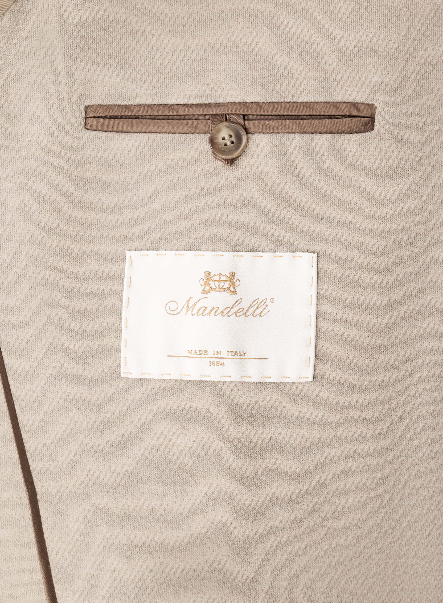 Jasje van scheerwol en katoen | FULL_WIDTH | Beige