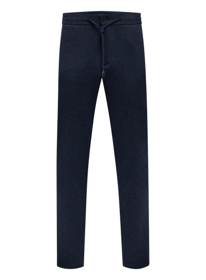 Broek van scheerwol en katoen | FULL_WIDTH | Blauw