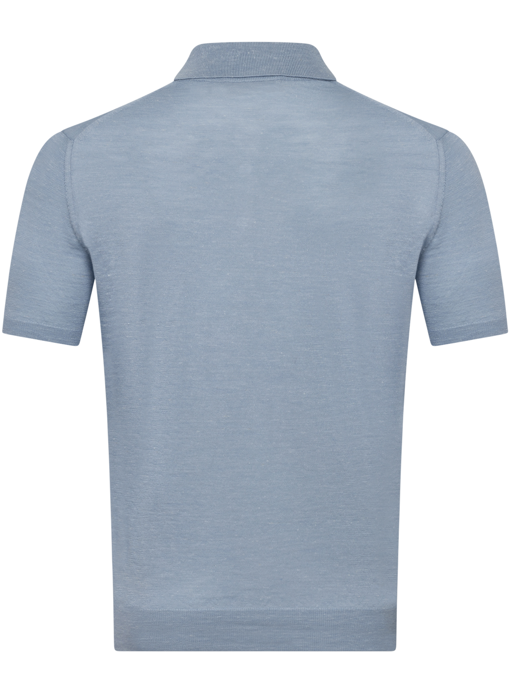 Cashmere-zijde-hennep polo | L.Blauw