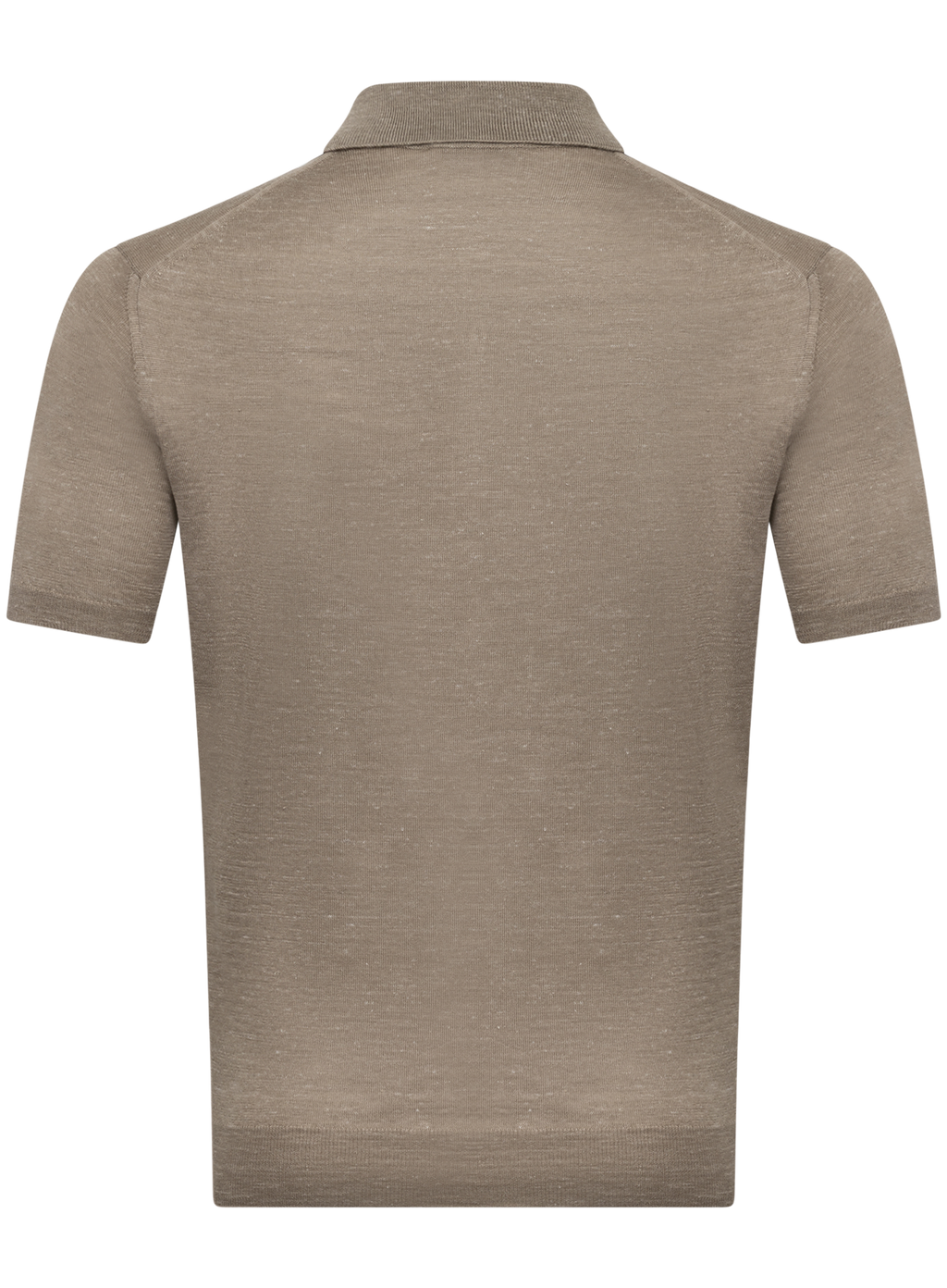 Cashmere-zijde-hennep polo | Beige
