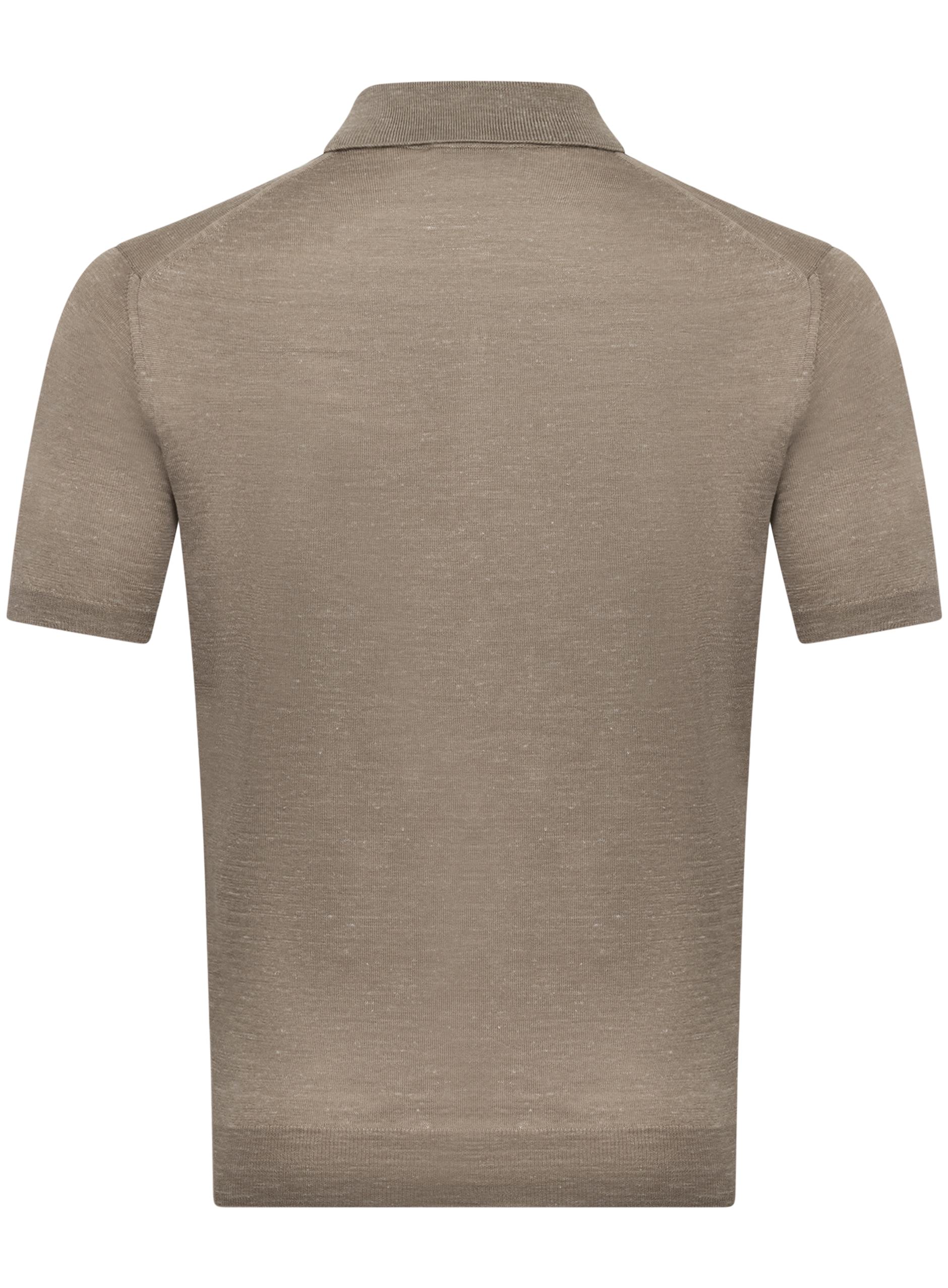 Cashmere-zijde-hennep polo | Beige