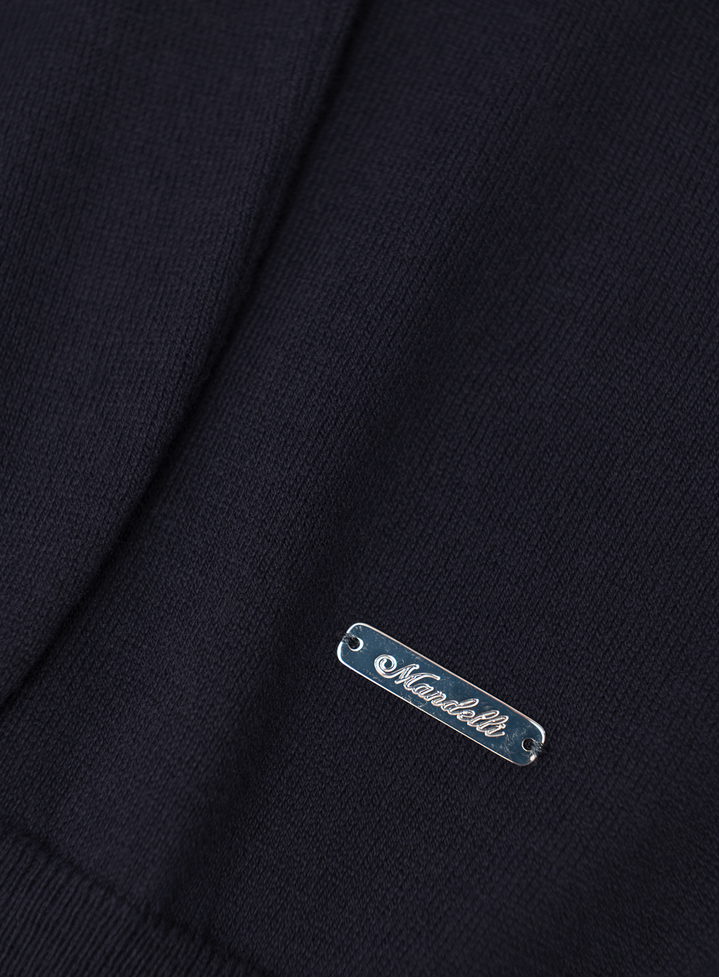 Half-zip polo van zijde en katoen | FULL_WIDTH | BLUE NAVY