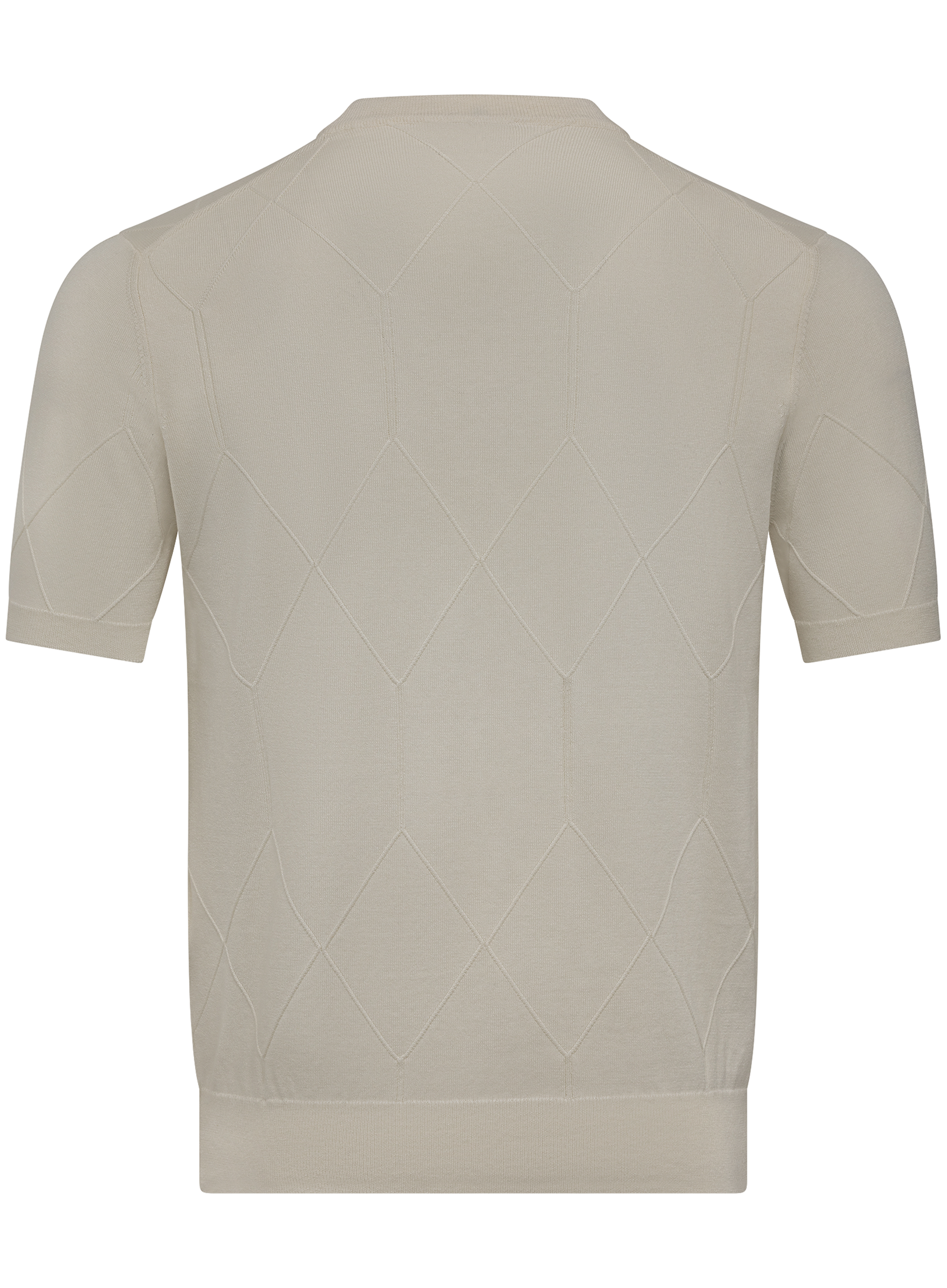 T-shirt van zijde en katoen | ROOM-WIT