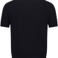 T-shirt van zijde en katoen | BLUE NAVY