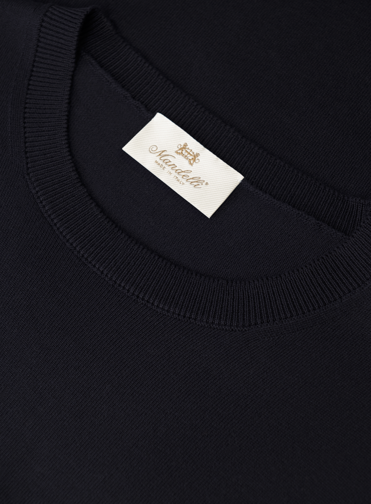 T-shirt van zijde en katoen | FULL_WIDTH | BLUE NAVY