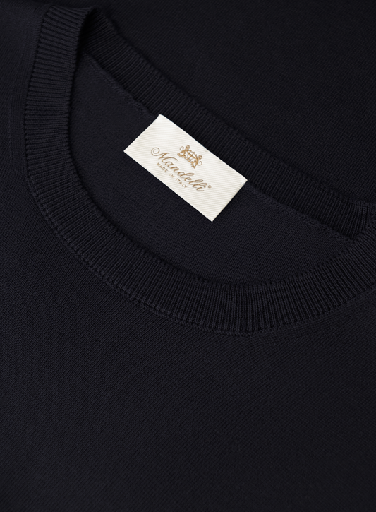 T-Shirt aus Seide und Baumwolle