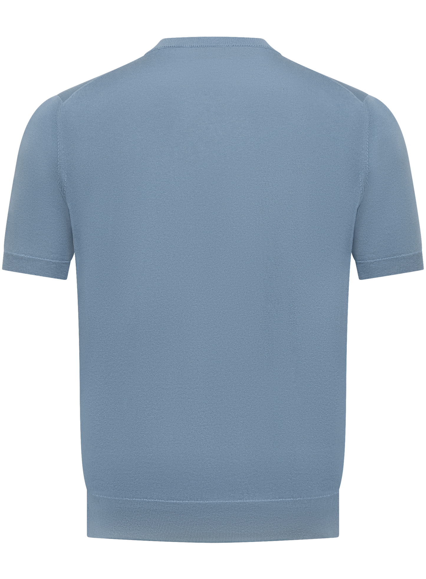 T-shirt van zijde en katoen | L.Blauw