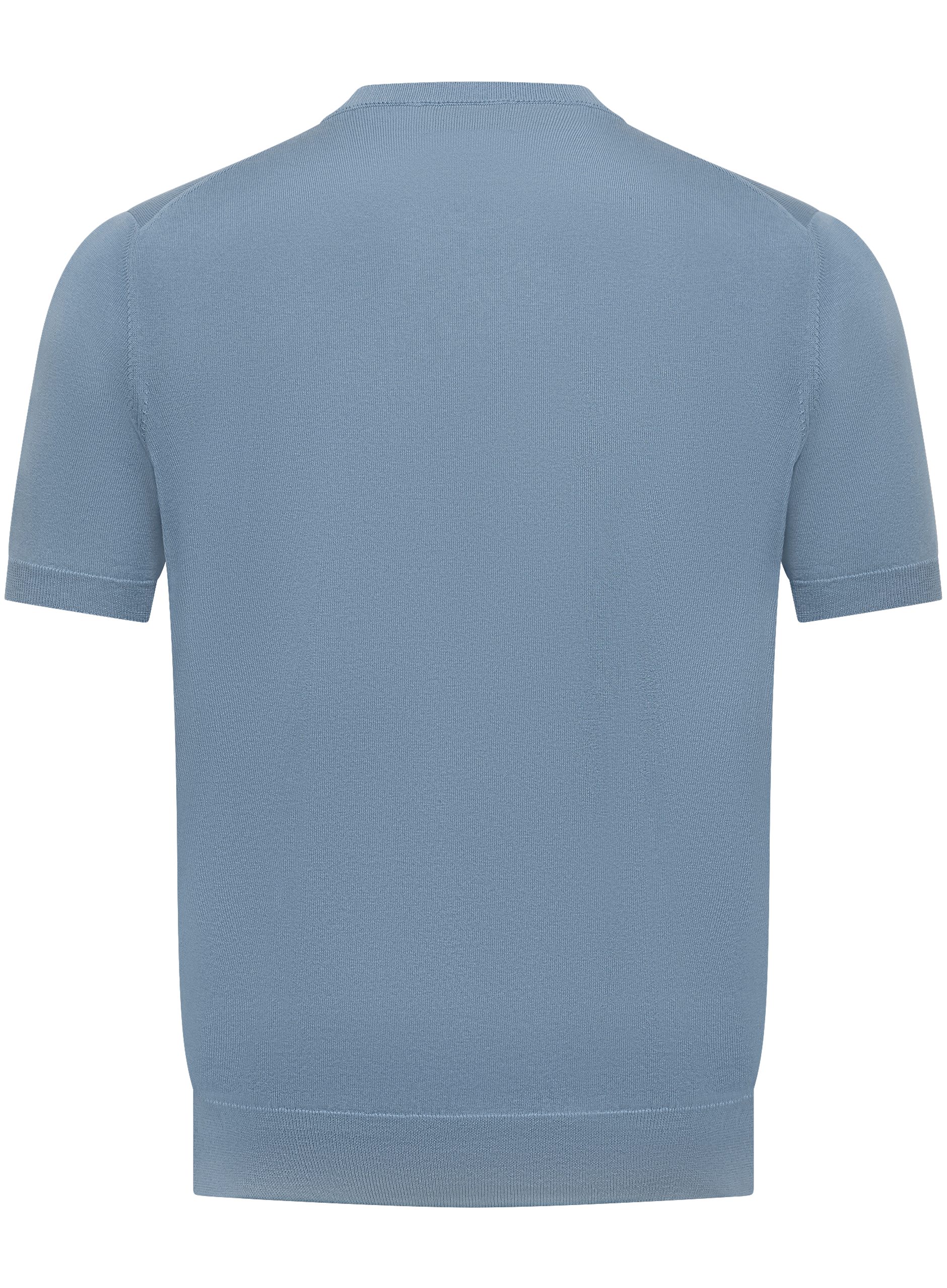 T-shirt van zijde en katoen | L.Blauw