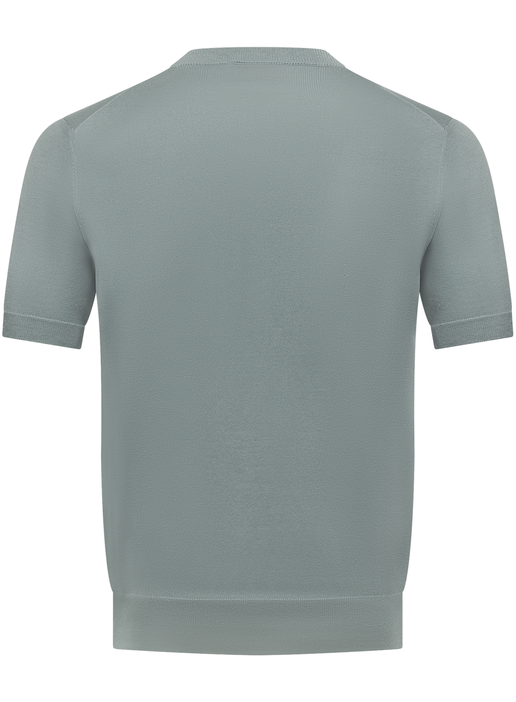 T-shirt van zijde en katoen | Groen