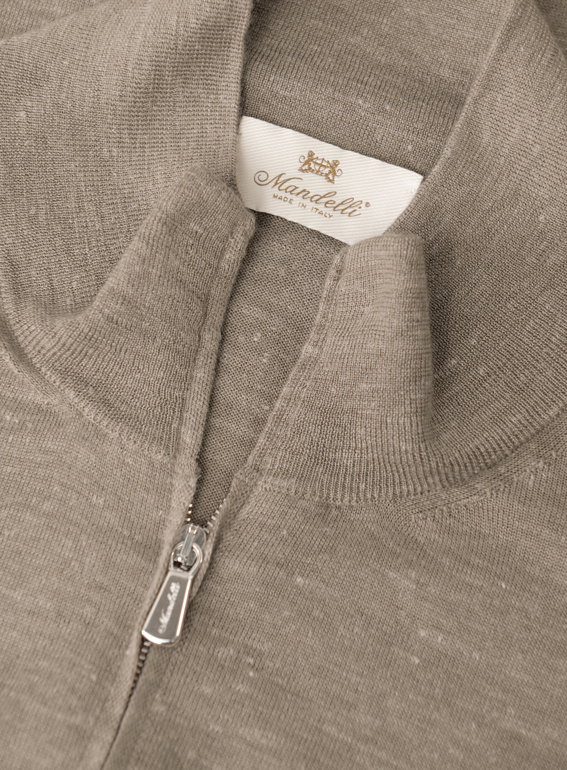 Ritsvest van zijde en katoen | FULL_WIDTH | Beige 