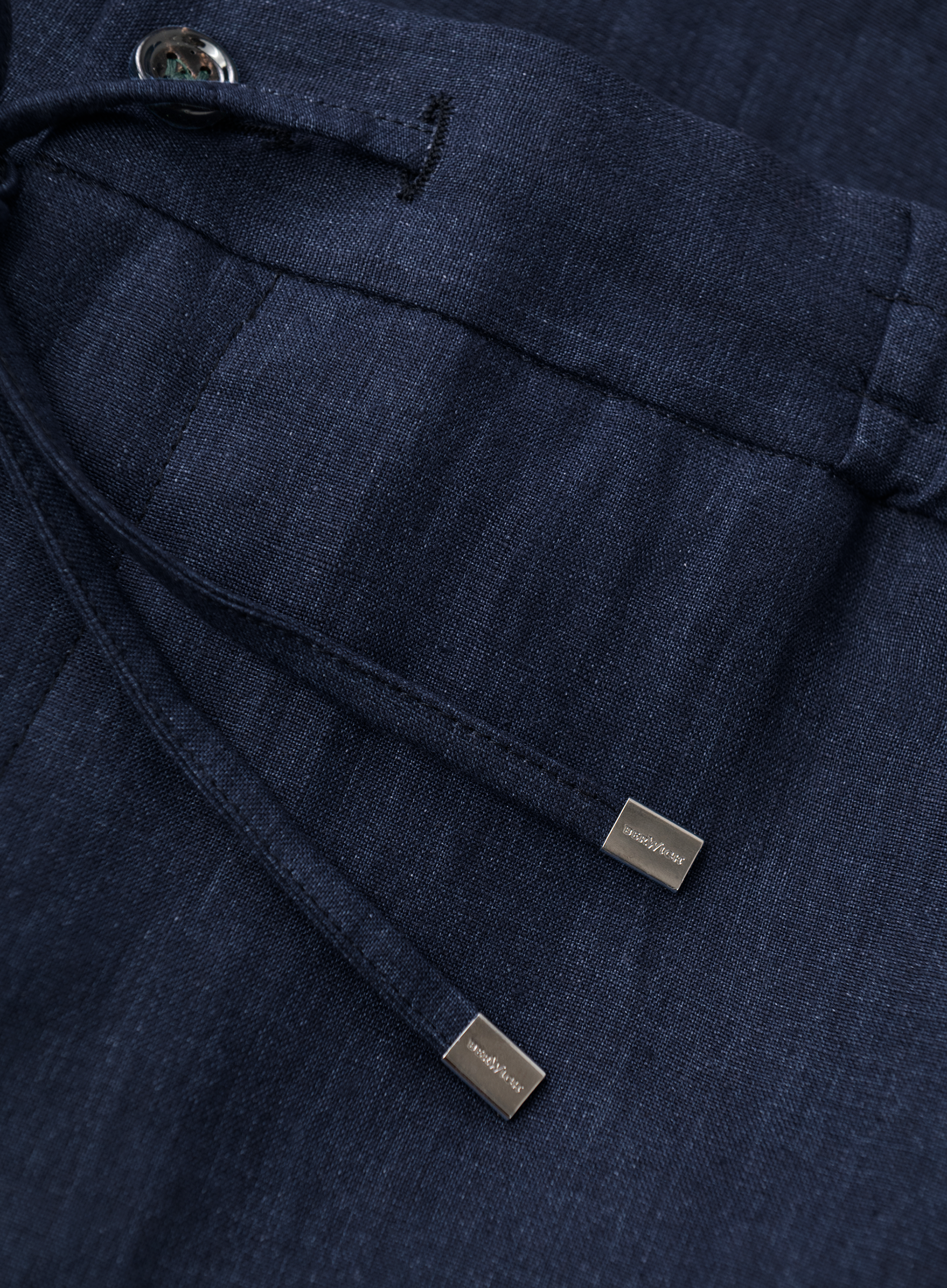 Spiaggia short van linnen | FULL_WIDTH | BLUE NAVY