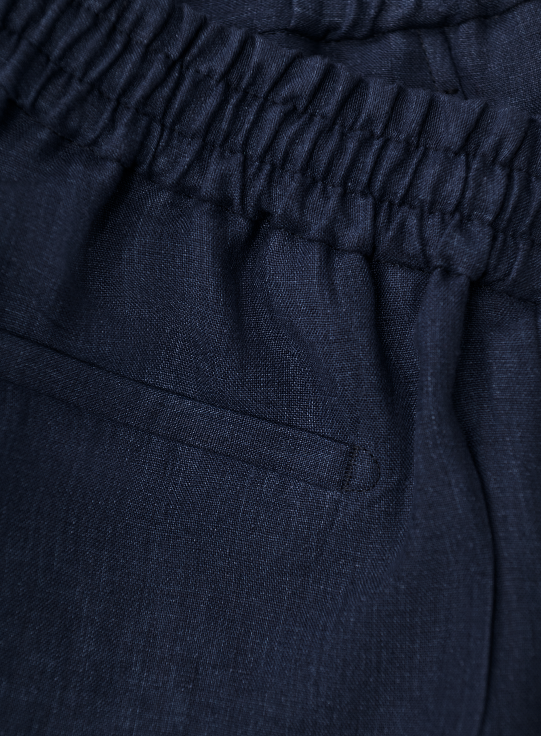 Spiaggia short van linnen | FULL_WIDTH | BLUE NAVY