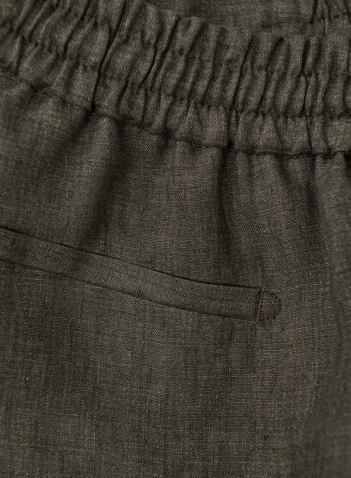 Spiaggia short van linnen | Groen