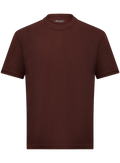 T-shirt in katoen | Bordeaux