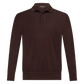 Polo van scheerwol | Bruin