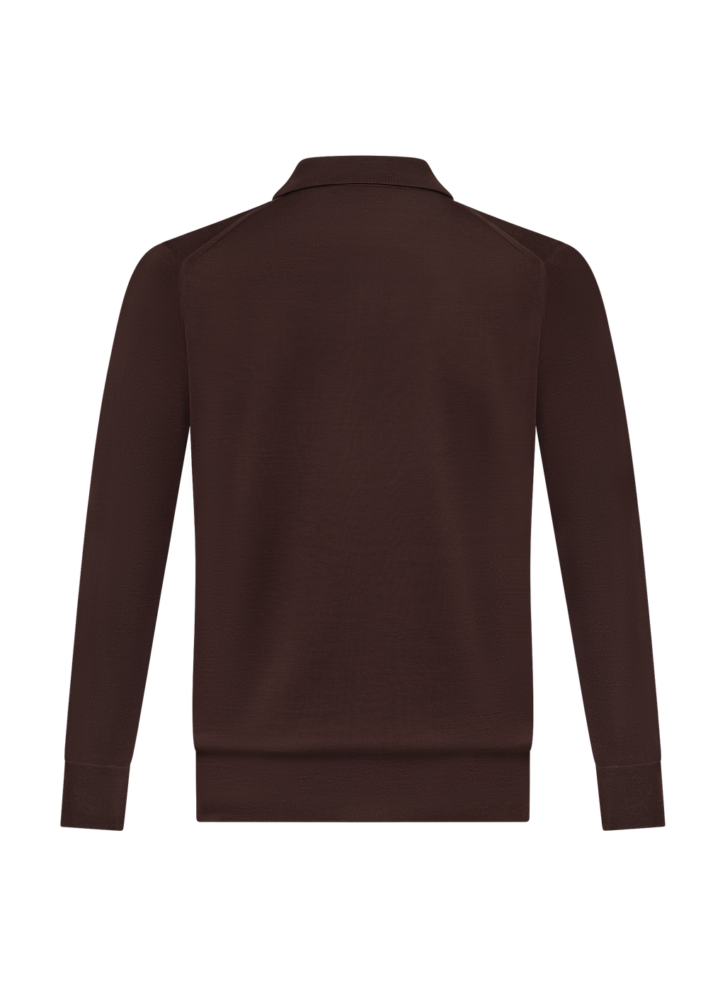 Polo van scheerwol | Bruin