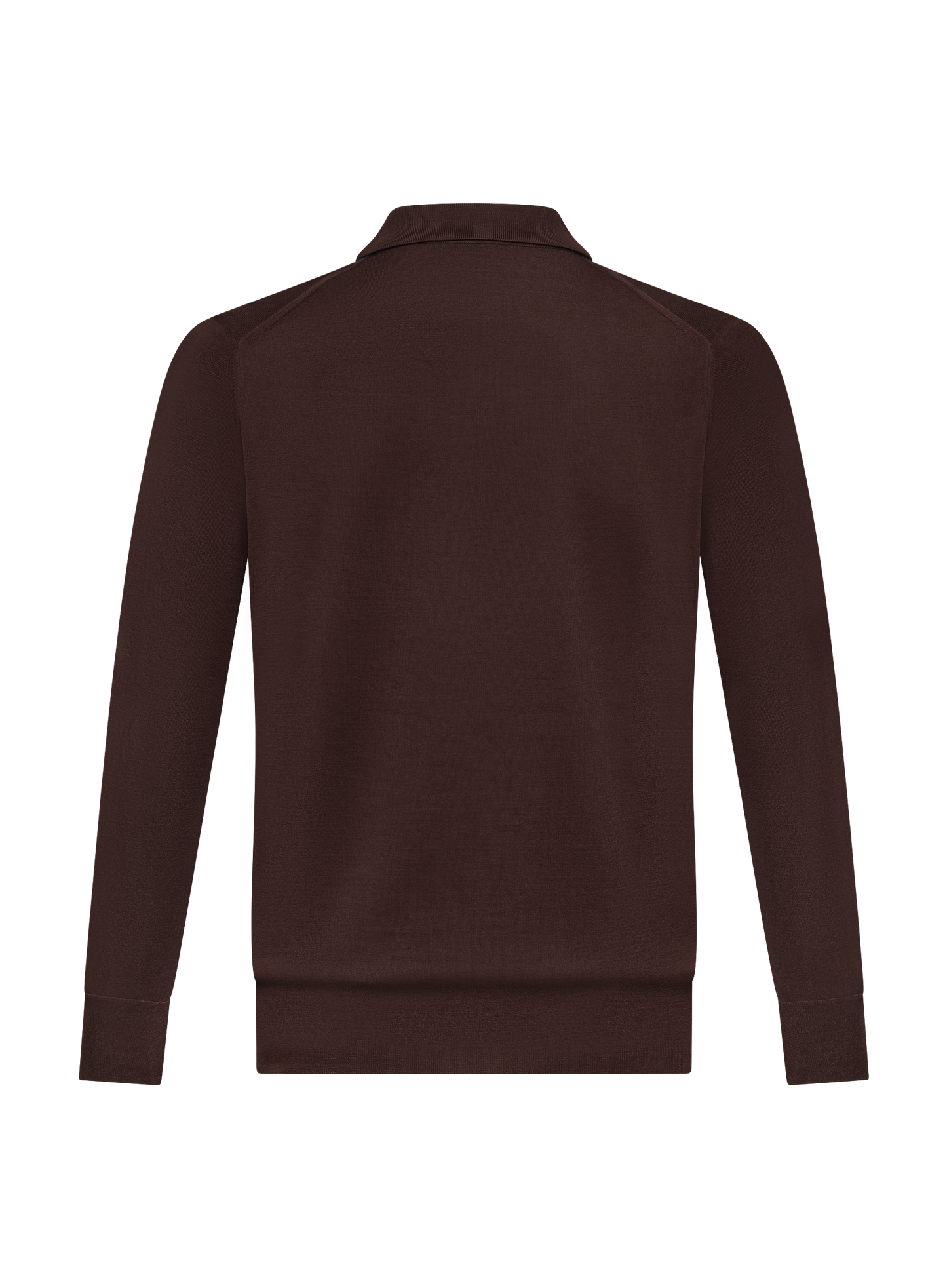 Polo van scheerwol | Bruin