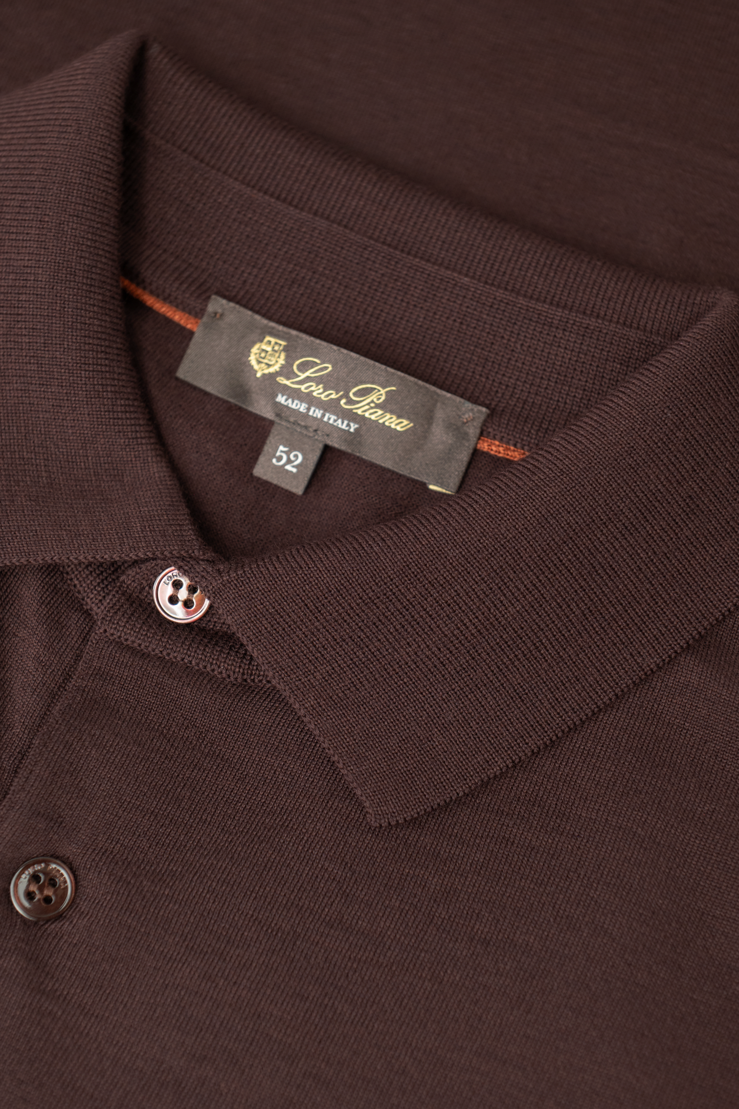 Polo van scheerwol | FULL_WIDTH | Bruin