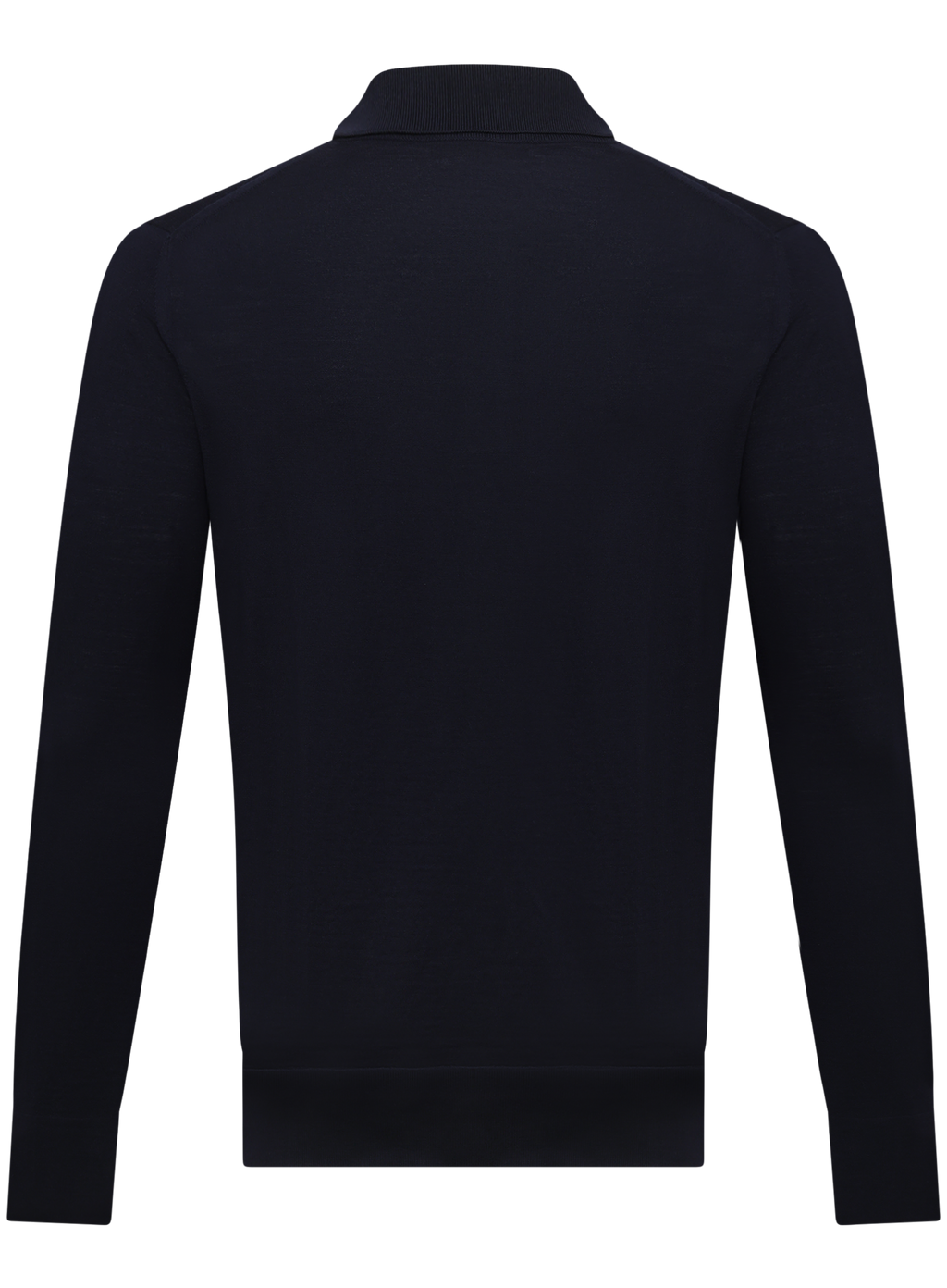 Polo van scheerwol | D.blauw