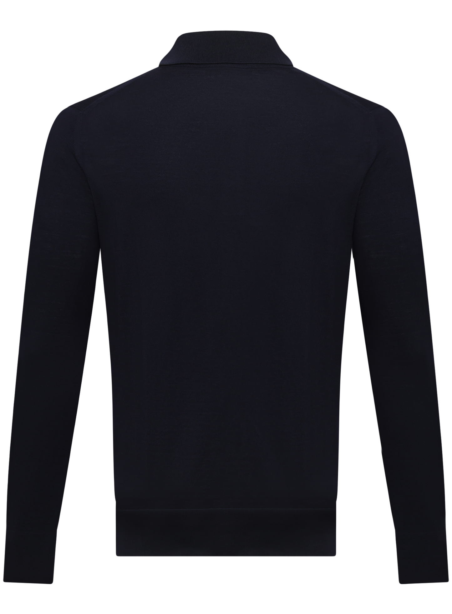 Polo van scheerwol | D.blauw