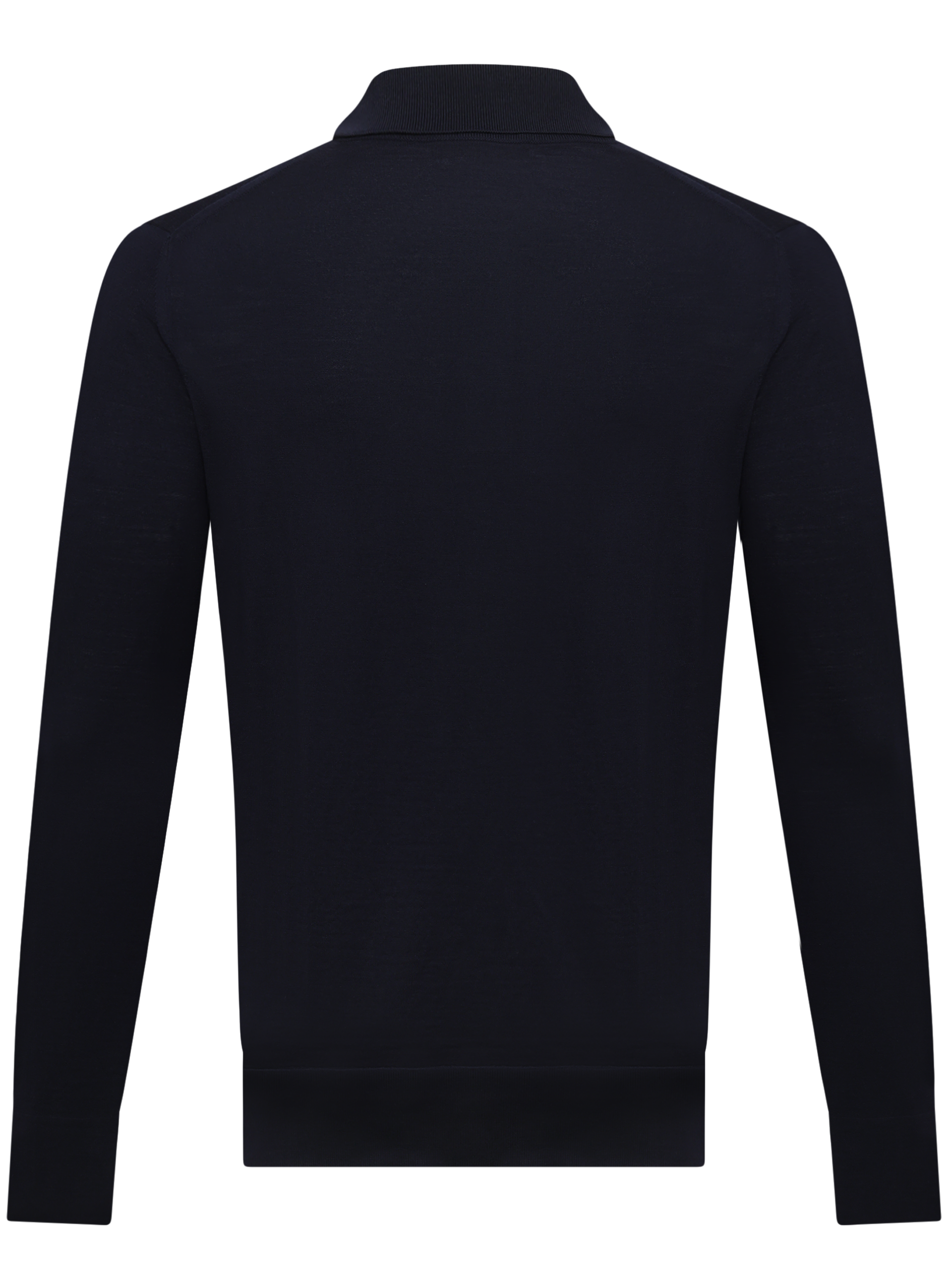 Polo van scheerwol | D.blauw
