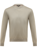 Crewneck van scheerwol, cashmere en zijde | D.Groen