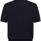 Buttonless polo van scheerwol | BLUE NAVY