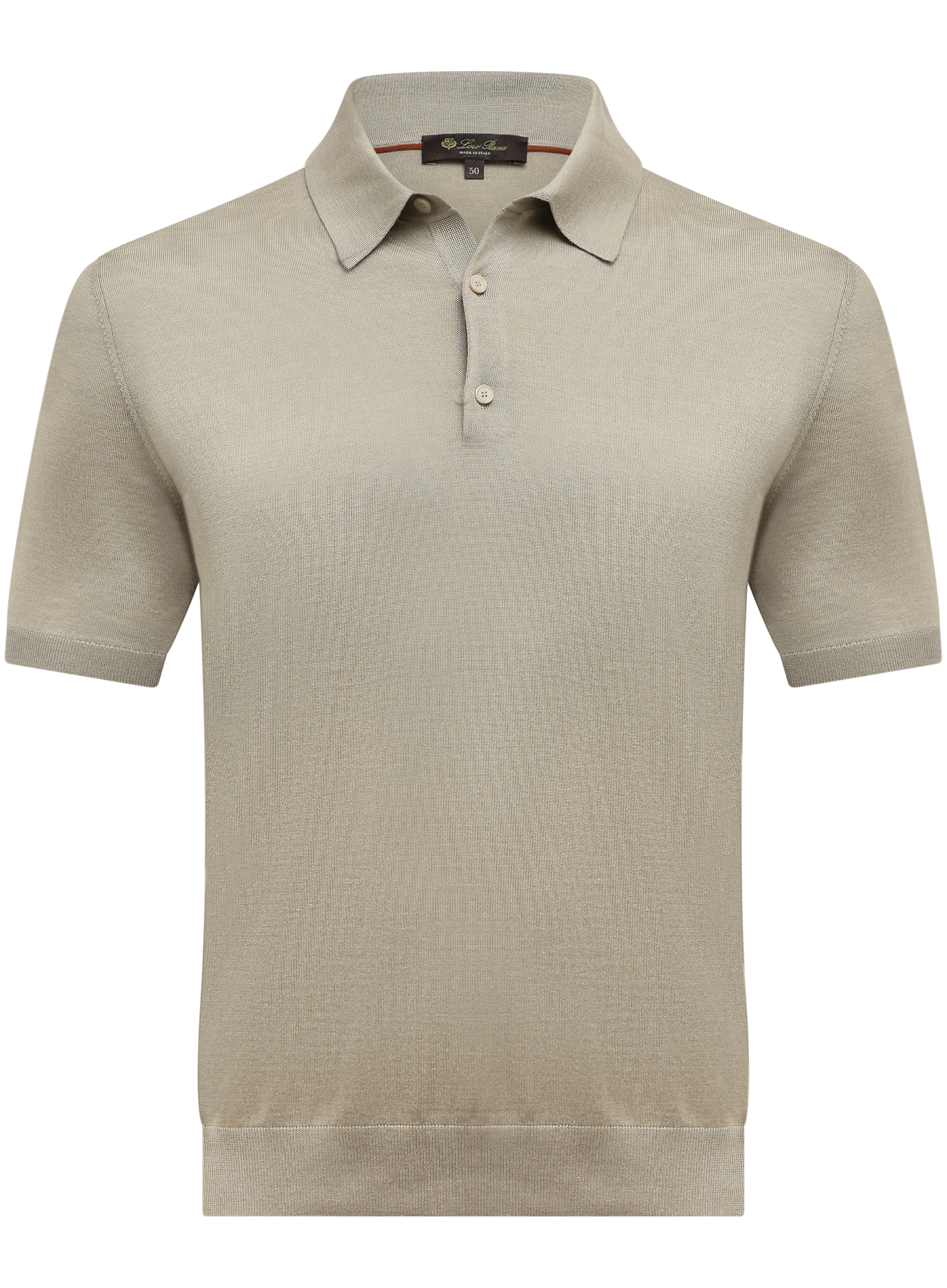 Polo van scheerwol, zijde en cashmere | D.Groen