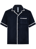 Sky badstof shirt van katoen | BLUE NAVY