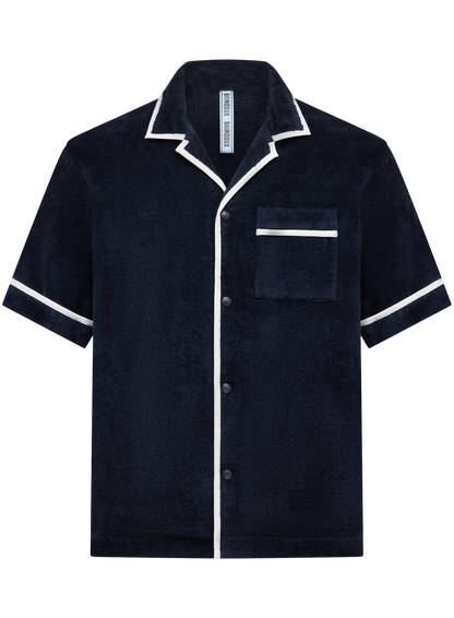 Sky shirt van katoen | BLUE NAVY