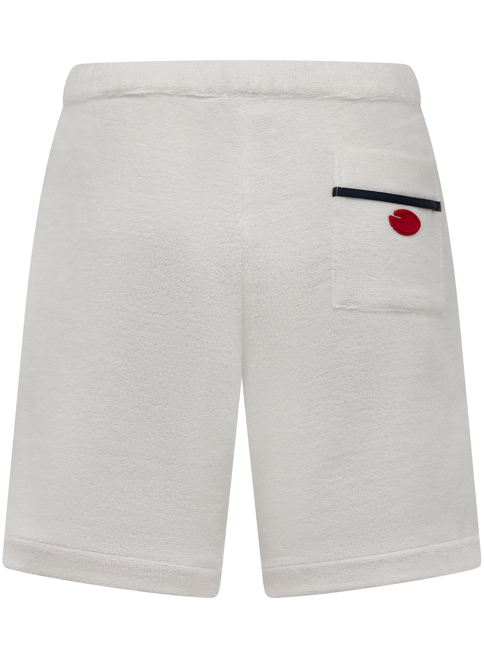 Sky badstof short van katoen | Wit