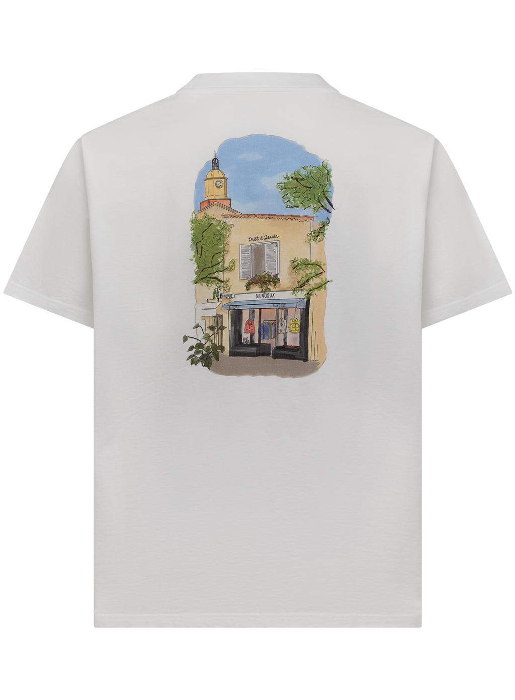 Saint Tropez t-shirt van katoen | Wit