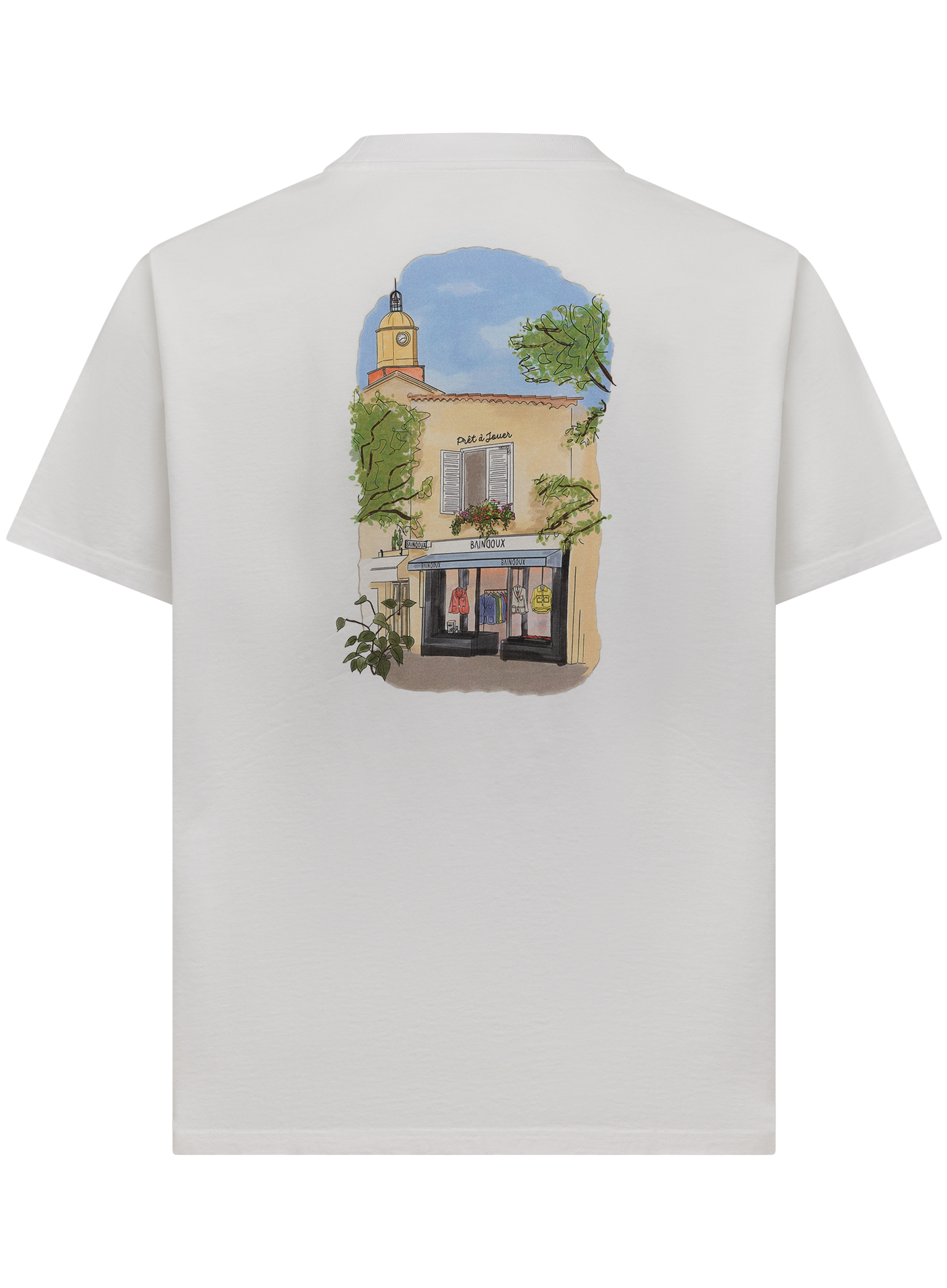 Saint Tropez t-shirt van katoen | Wit