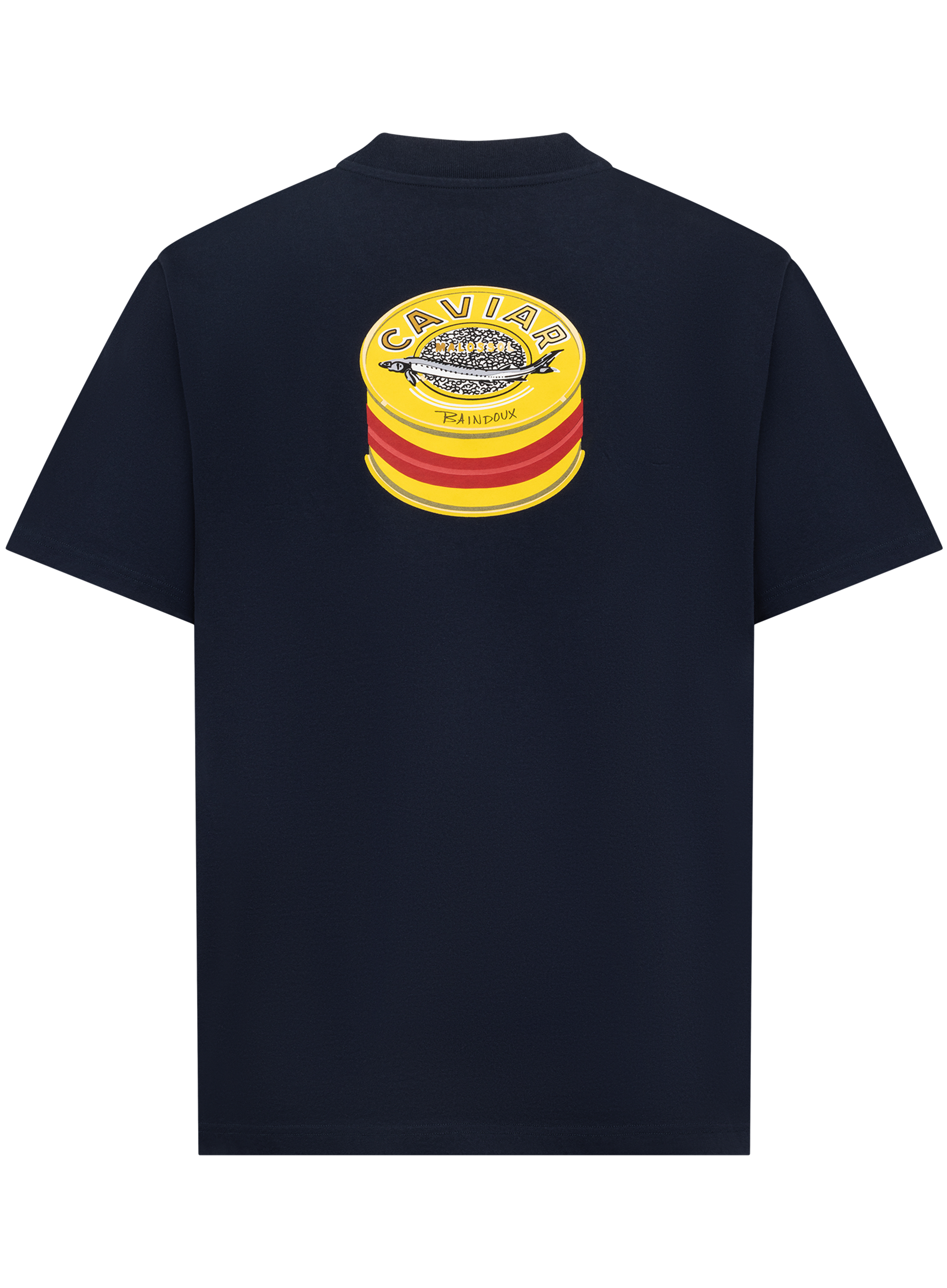 Caviar t-shirt van katoen | BLUE NAVY