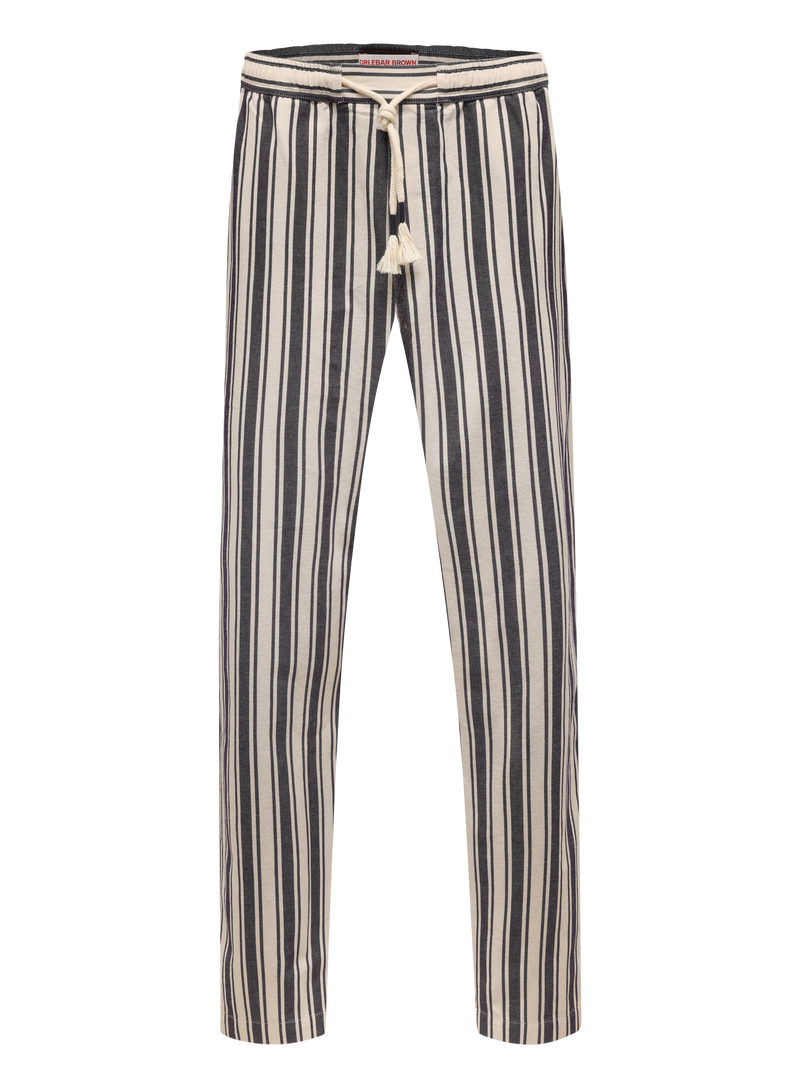 Gestreifte Leinenhose