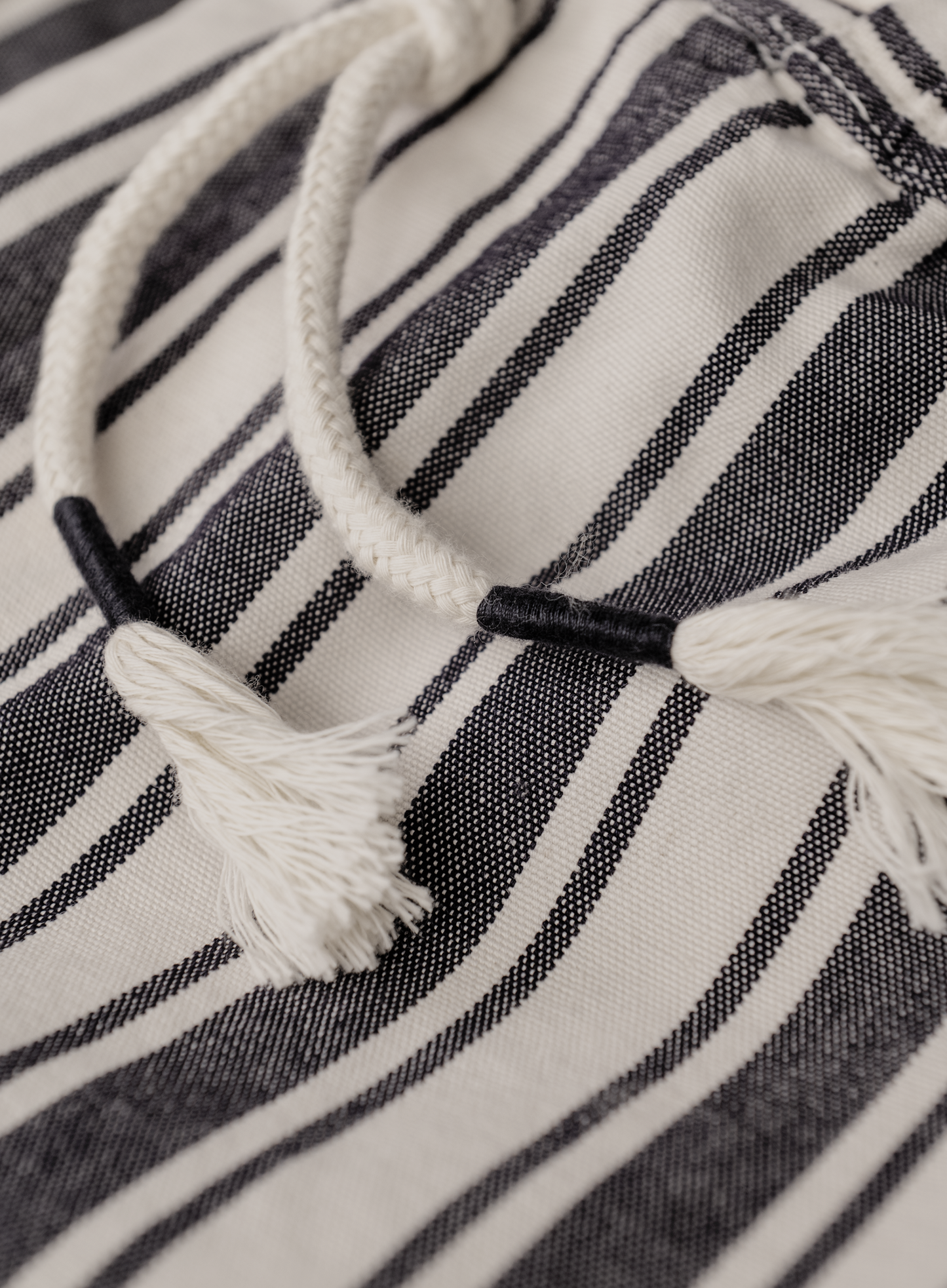 Gestreepte broek van linnen | Blauw