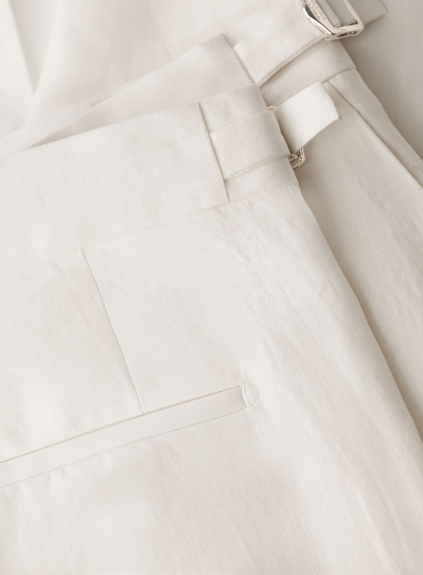 Griffon broek van linnen | Wit