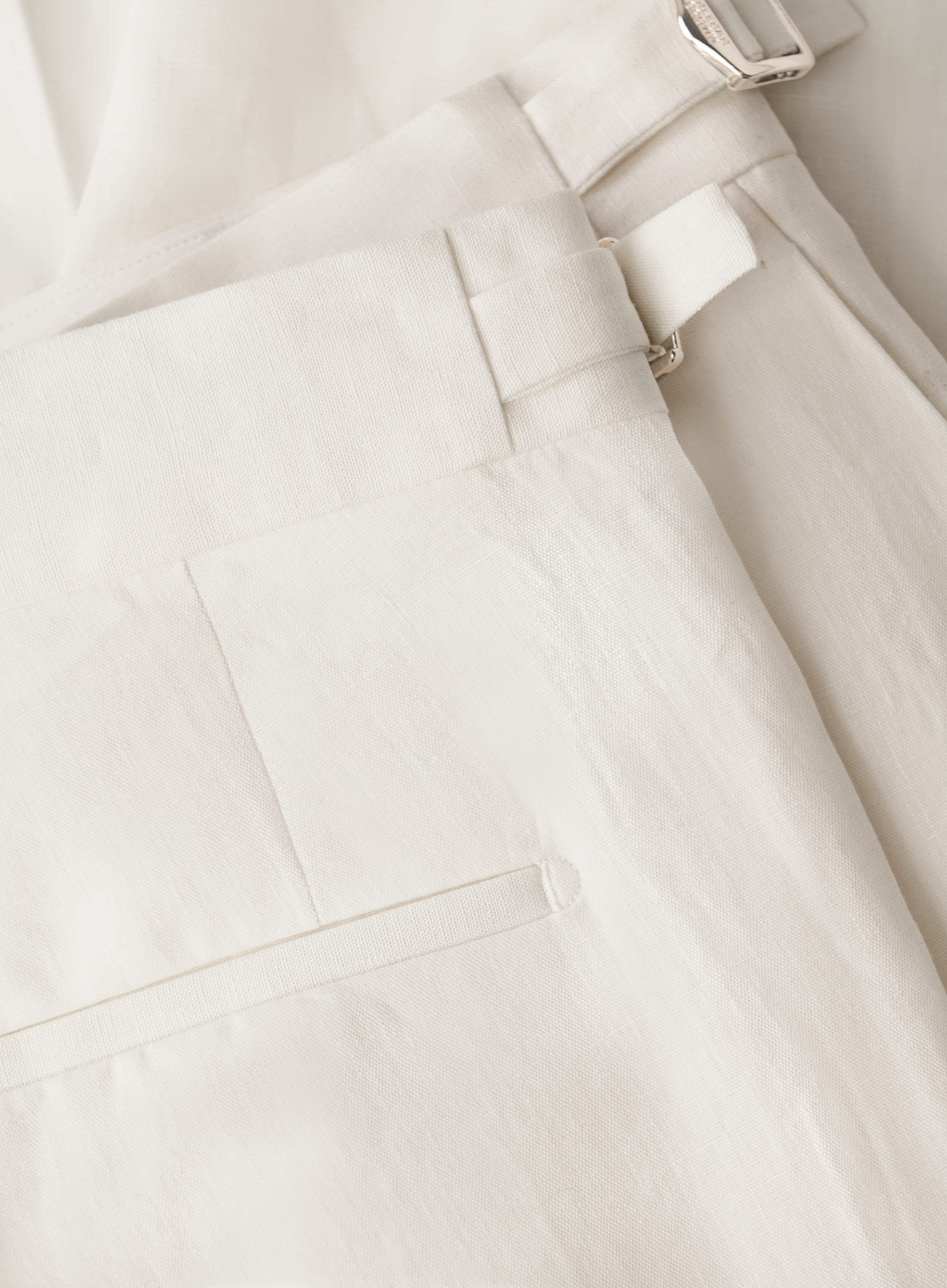 Griffon broek van linnen | Wit