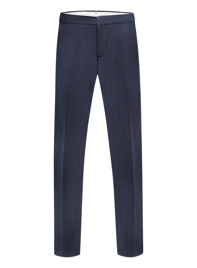 Griffon broek van linnen | BLUE NAVY