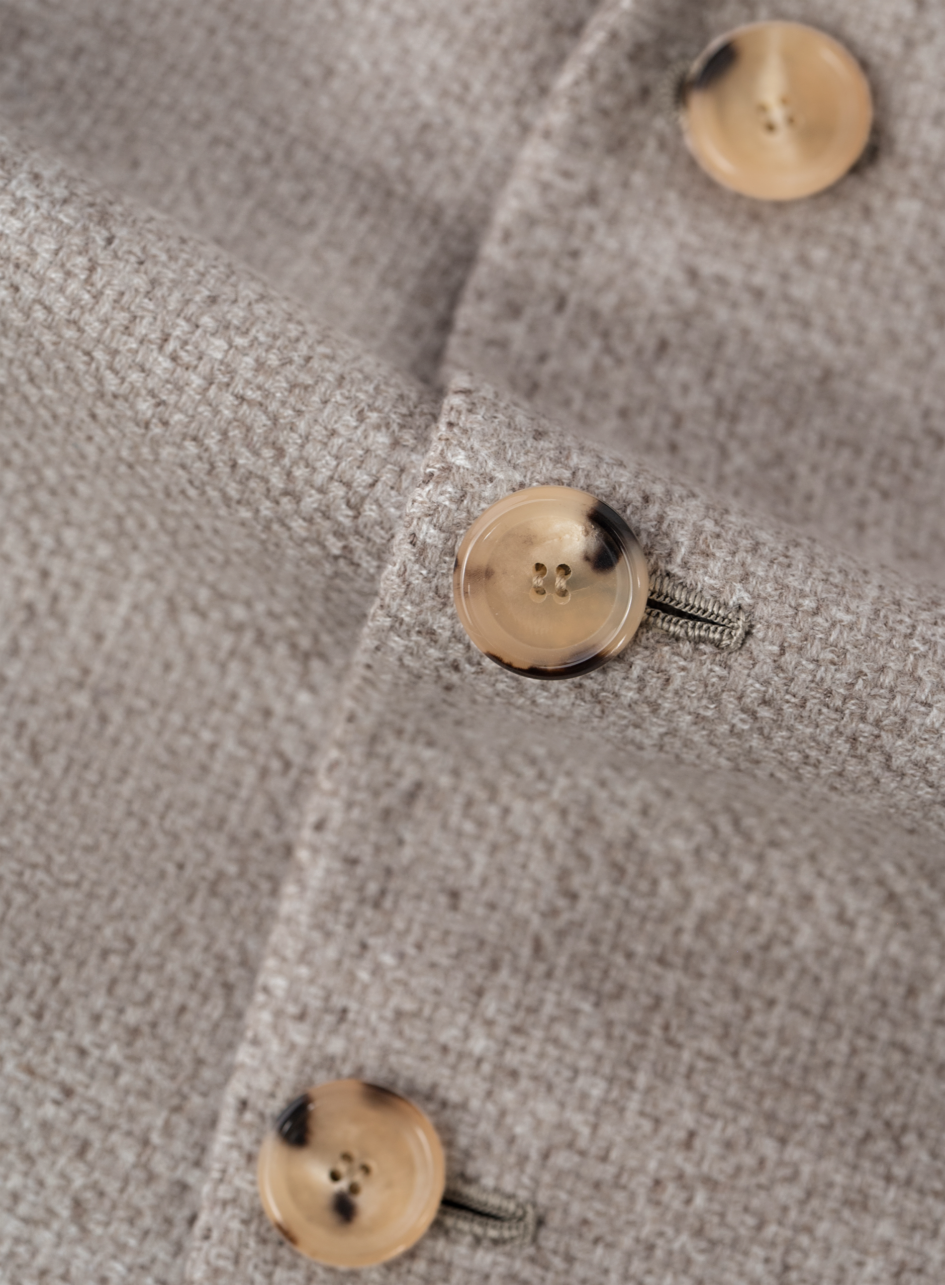 Handgemaakt colbert van wol, zijde en cashmere | FULL_WIDTH | Beige