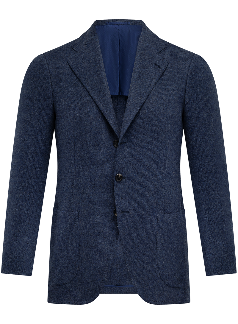 Handgemaakt colbert van puur cashmere