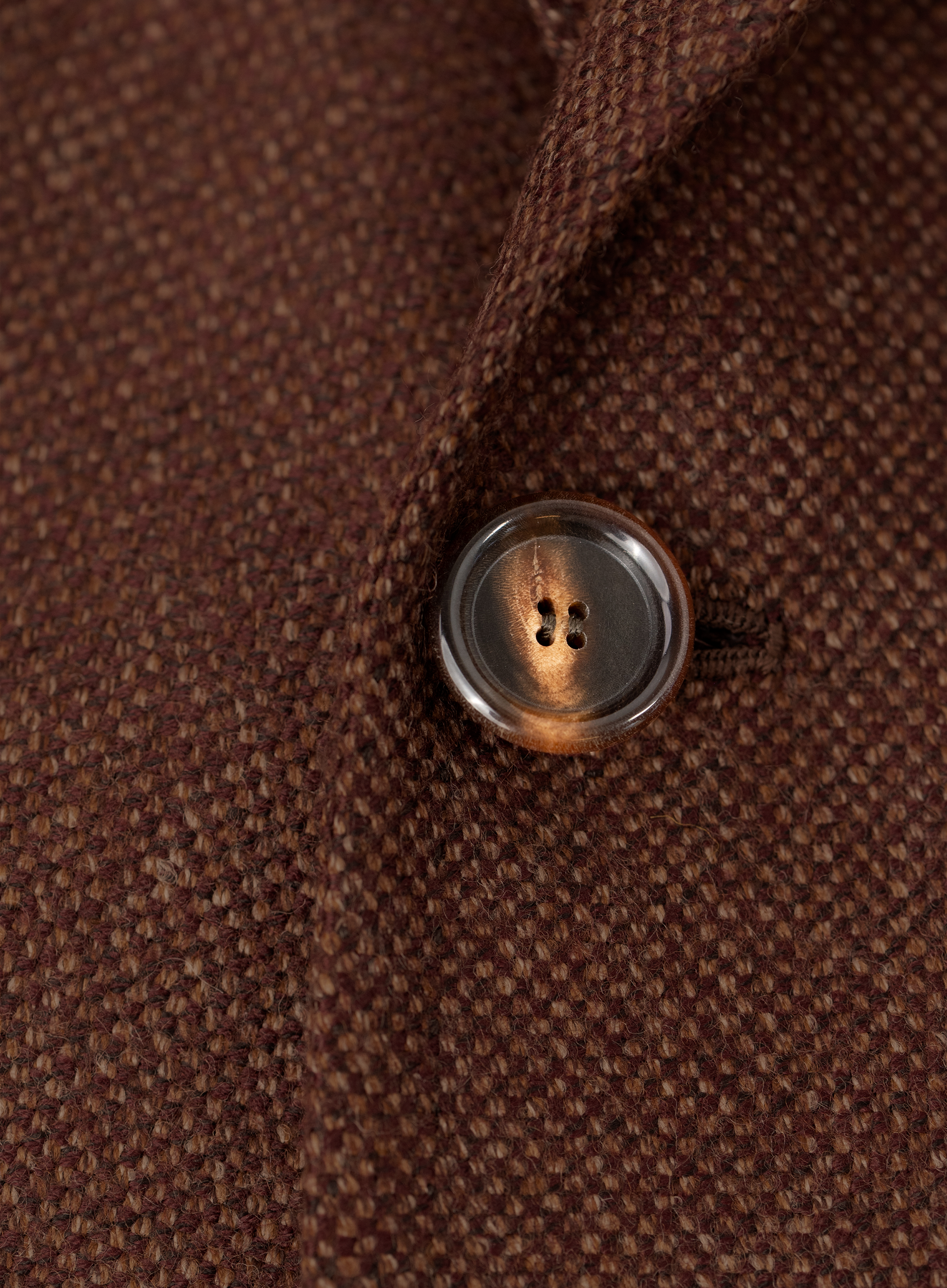 Handgemaakt colbert van scheerwol | FULL_WIDTH | Roest