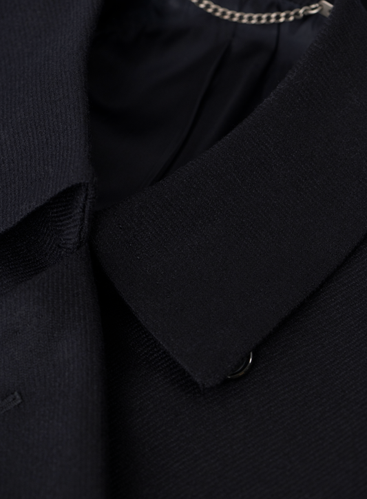 Handmade double-breasted cashmere coat